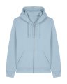 Heren Hooded Sweater Stanley Stella Mixer Full Zip Sky Blue